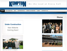 Tablet Screenshot of kemptonbloodstock.com